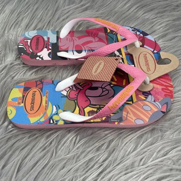 Havaianas Disney Minnie Mouse & Daisy Flip Flops Womens Size 6/7 Sandals New - Picture 4 of 6